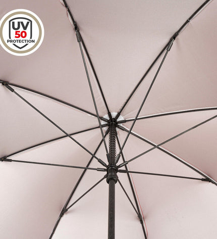 Six red Aktive umbrella bags with 150 cm diameter, designed for luggage protection, displayed in a group arrangement.