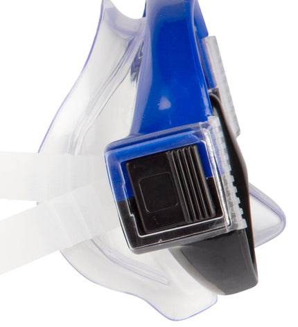 Blue AquaSport kids snorkel mask and snorkel set, 6-piece watersport gear for children, perfect for outdoor swimming adventures.