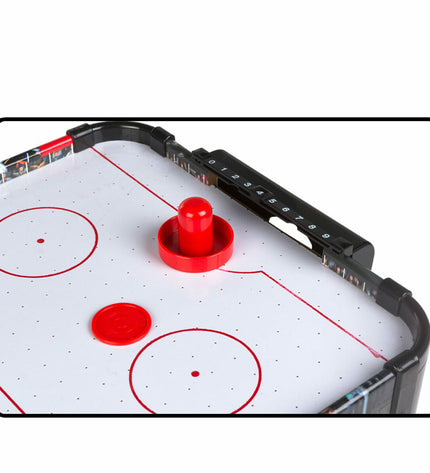 Two Colorbaby hockey tables for kids, measuring 69 x 10 x 36 cm, with colorful game surfaces for fun indoor play.