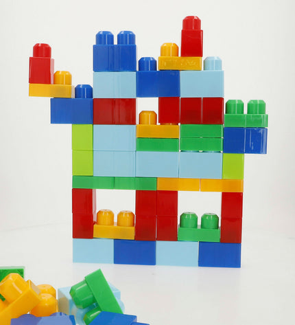 Colorful set of 70-piece building blocks from BigBuy Kids, suitable for children's construction and creative play.