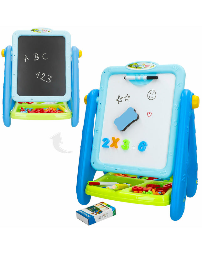 Set of four double-sided chalkboards from BigBuy Kids, 36x42x26 cm, for creative activities and playful learning.