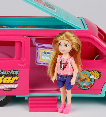 Two toy playsets measuring 35x14x14 cm from BigBuy Kids, featuring colorful play and action figure accessories.
