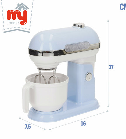 Set of six BigBuy Kids toy mixers, 16x17x7.5 cm, colorful plastic pretend kitchen appliances for kids' role-playing games.