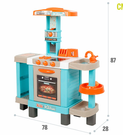 Two BigBuy Kids toy kitchens, 78x87x28 cm, featuring realistic pretend stove, sink, and play accessories for imaginative play.