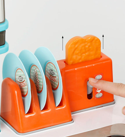 Two BigBuy Kids toy kitchens, 78x87x28 cm, featuring realistic pretend appliances and play areas for kids' imiteerspelletjes.