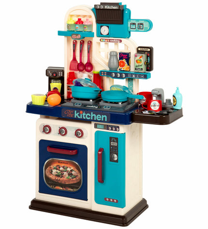 Two BigBuy Kids toy kitchens measuring 53x69x22 cm, realistic play sets for imaginative cooking fun, shown side by side.