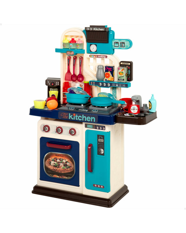 Two BigBuy Kids toy kitchens measuring 53x69x22 cm, realistic play sets for imaginative cooking fun, shown side by side.