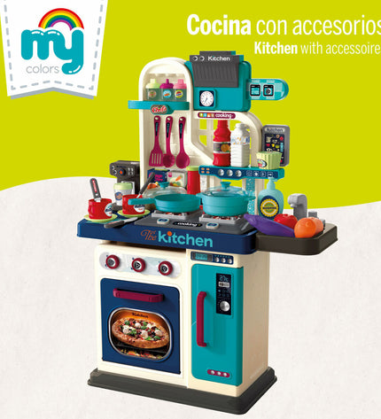 Two BigBuy Kids toy kitchens, 53x69x22 cm, with realistic details for pretend cooking and imaginative play.