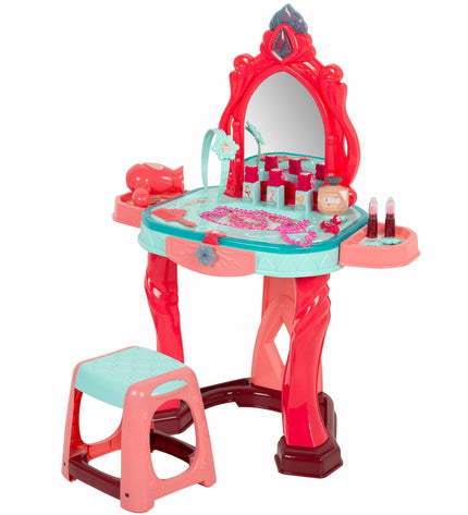 Two BigBuy Kids toy dressing tables, 57x75x34 cm, designed for pretend play, with mirrors and colorful details for imaginative fun.