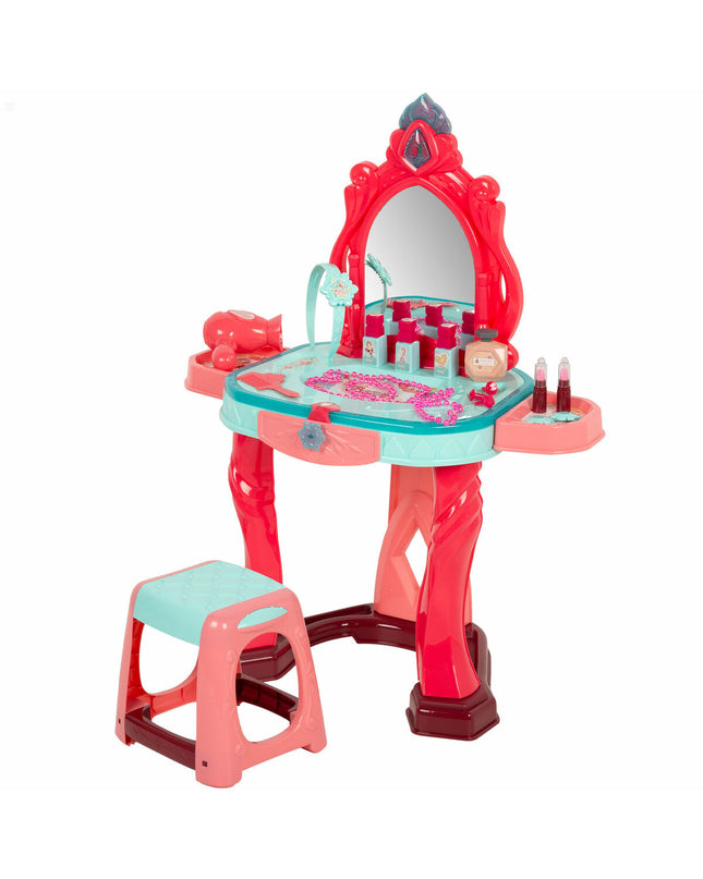 Two BigBuy Kids toy dressing tables, 57x75x34 cm, designed for pretend play, with mirrors and colorful details for imaginative fun.