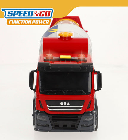 Six Speed & Go Betonmolen Speed & Go Licht Geluid toy vehicles, 26 x 14 x 9 cm, for play and entertainment.