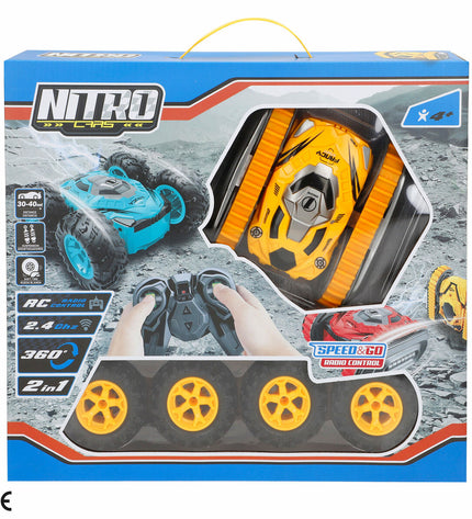 Set of four BigBuy Kids remote control police cars, 15x7x14 cm, toy vehicles for kids, featuring detailed police car designs.