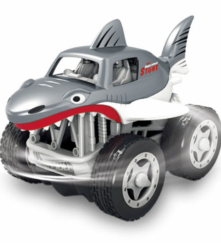 Six BigBuy Kids remote-controlled police cars, 13x8x8 cm, in colorful toy vehicle designs on a play surface.
