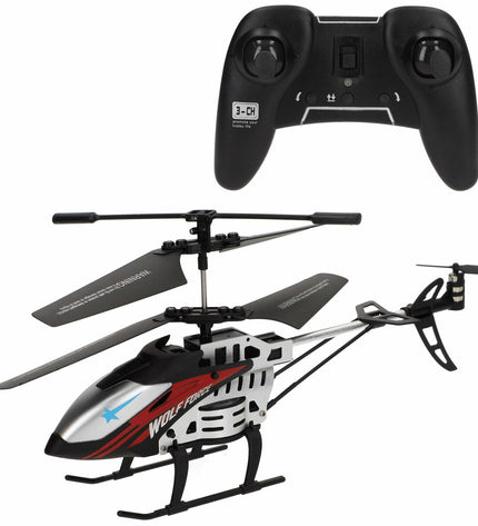 Two Colorbaby remote-controlled helicopters toy vehicles, vibrant colors, detailed design, suitable for children’s play.