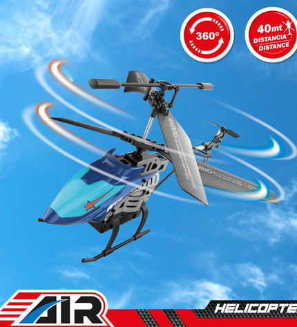 Two Colorbaby remote control helicopters, colorful toy vehicles for children, with detailed helicopter blades and vibrant design.