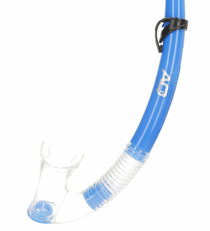 Set of six AquaSport kids snorkel masks and snorkel tubes in blue and pink, suitable for water sports and outdoor activities.