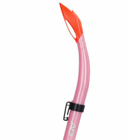 Set of six AquaSport children's snorkel masks and snorkel tubes in blue and pink for watersports and outdoor swimming.