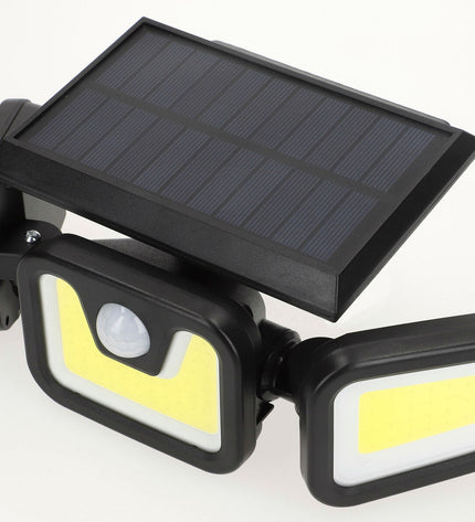 Set of four Aktive solar outdoor garden spotlights 28x9x12 cm, ideal for decorative outdoor lighting.