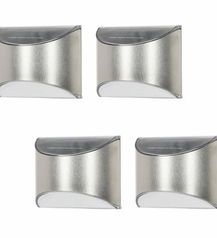 Set of six Aktive solar-powered spotlights for outdoor garden decoration, measuring 10x8x5 cm each, ideal for outdoor lighting.