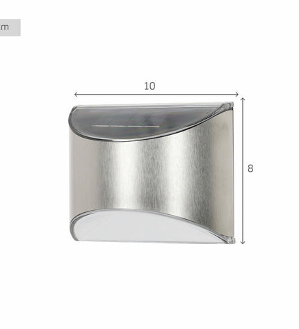 Set of six Aktive solar-powered outdoor garden spotlights, 10x8x5 cm, for decorative exterior lighting.