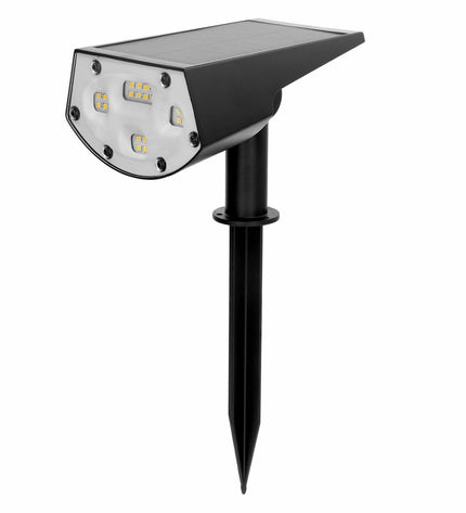 Set of six Aktive outdoor garden decorative solar lamps, 11x29x15 cm, with illuminated design for outdoor lighting and decoration.