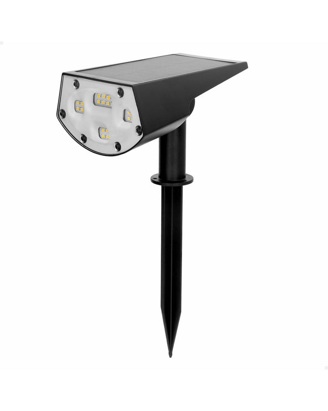 Set of six Aktive outdoor garden decorative solar lamps, 11x29x15 cm, with illuminated design for outdoor lighting and decoration.