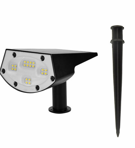 Set of six Aktive outdoor garden decorative solar lamps, 11x29x15 cm, for enhancing exterior landscape lighting.