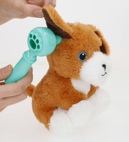 Six Colorbaby plush plastic toys, soft stuffed animals measuring 10x17x9 cm, ideal for children’s playful and cuddly fun