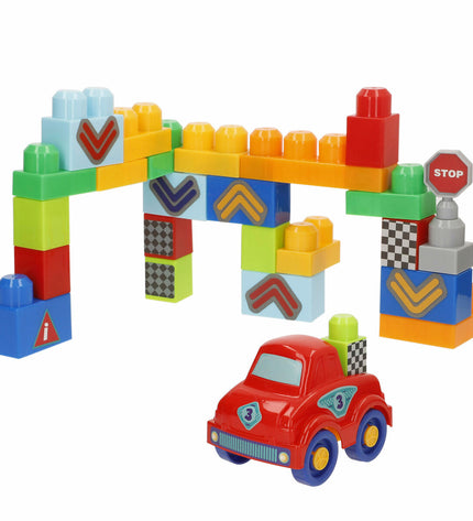 Colorful BigBuy Kids Bouwstenen building blocks for kids, with various shapes and sizes for creative play and construction fun.