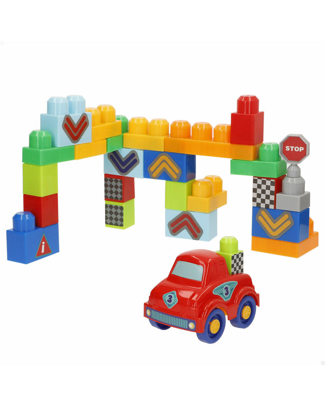 Colorful BigBuy Kids Bouwstenen building blocks for kids, with various shapes and sizes for creative play and construction fun.