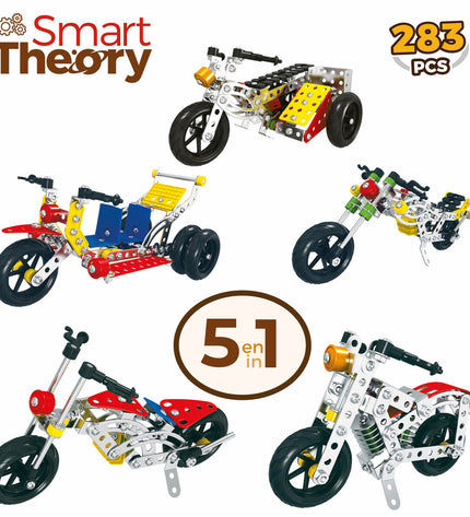 Colorful Bouwspel 283 Onderdelen by BigBuy Kids, plastic building toy set with various shapes and sizes for creative play.