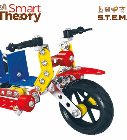 Colorful Bouwspel 283 onderdelen by BigBuy Kids, showing various plastic building pieces on a flat surface.