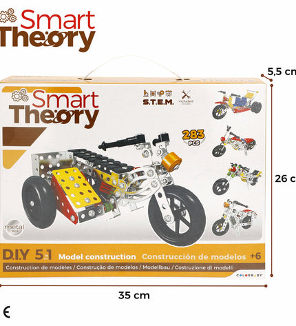 Colorful Bouwspel 283 Onderdelen toy set by BigBuy Kids featuring various building blocks and construction pieces.