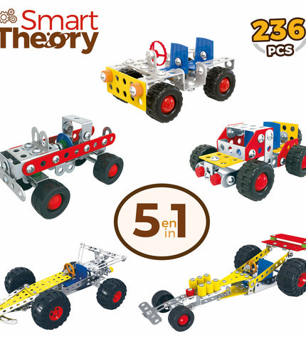 Assorted Bouwspel Auto 236 onderdelen from BigBuy Kids, colorful plastic pieces for building toy cars and play activities.