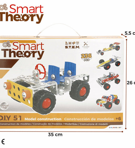 Colorful Bouwspel Auto 236 onderdelen from BigBuy Kids, featuring various plastic building parts for creative play.