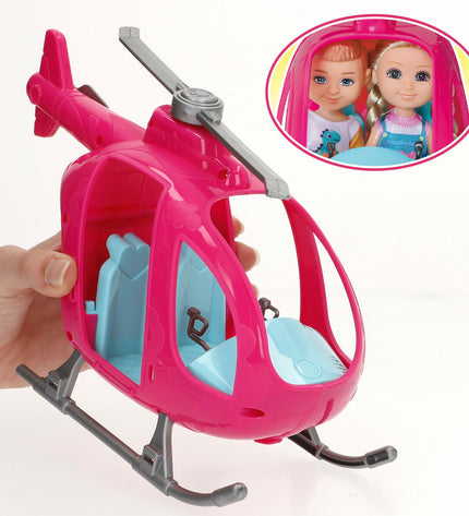 Colorful toy playset with six pieces, measuring 24x15x9 cm, designed for kids' doll and action figure play by BigBuy Kids.