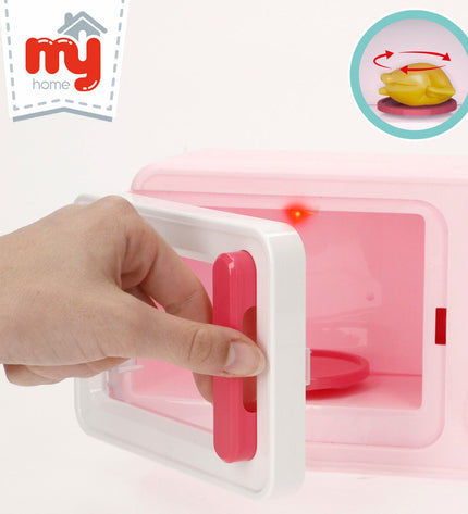 Six BigBuy Kids magnetron toys, 20x13x9 cm, realistic pretend kitchen appliance for children's role-playing games.