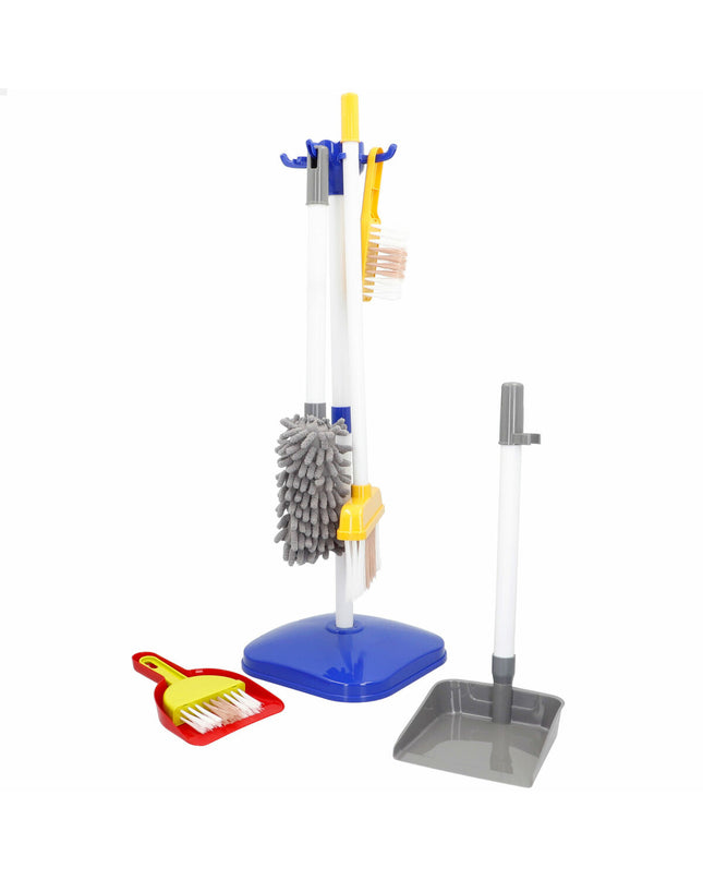 BigBuy Kids Reinig & Opberg Kit with 7 toy pieces, featuring cleaning tools and storage box in 20x58x20 cm size for pretend play.