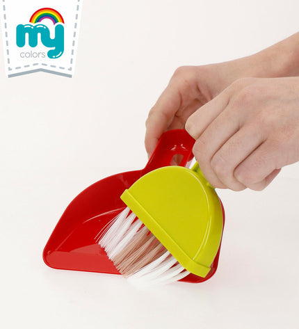 BigBuy Kids Reinig & Opberg Kit with 7 play tools, 20x58x20 cm, for pretend cleaning and storage in kids' toys and games set.
