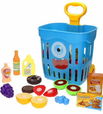 BigBuy Kids Eten speelgoedset with 51 pieces, 22x43x16 cm, includes pretend food and utensils for imaginative play