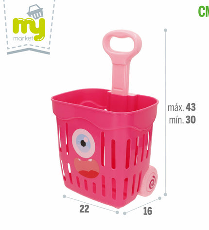 BigBuy Kids Eten speelgoedset with 51 pieces, 22x43x16 cm, includes 6 play items for pretend food and cooking games.