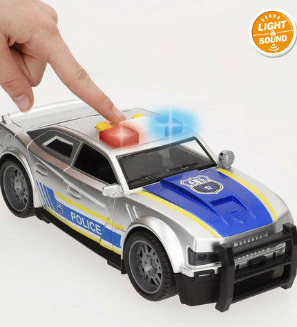 Six Speed & Go 1:14 scale toy speed vehicles on a display tray, designed for children’s play and vehicle enthusiasts.