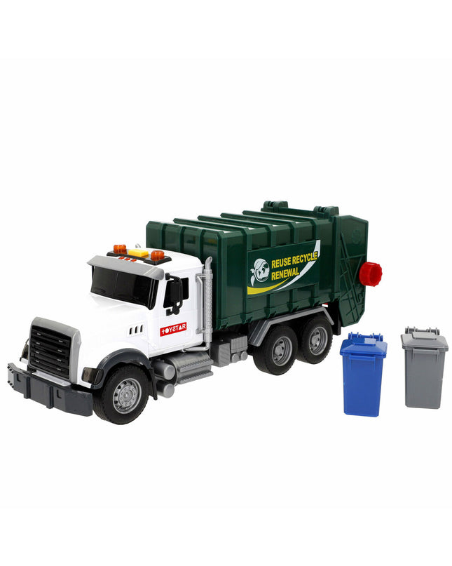 Six Speed & Go toy garbage trucks, 31 x 13 x 10 cm, colorful plastic vehicles for children play.
