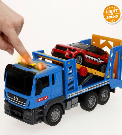 Six Speed & Go toy trucks with vibrant colors, measuring 26 x 13 x 9 cm, designed for imaginative play and vehicle enthusiasts.