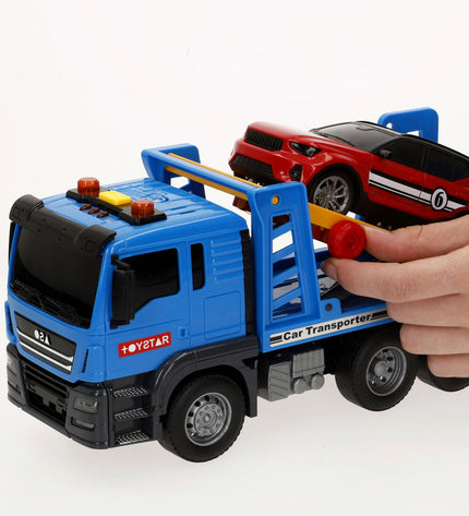 Six Speed & Go toy trucks, 26x13x9 cm, colorful vehicle toys for kids, part of the speelgoed en games vehicle collection.