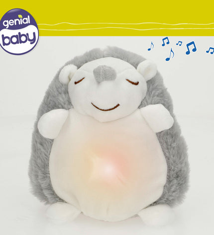 Six Colorbaby musical plush toys, soft plastic cuddle stuffed animals, measuring 16x14x14 cm, perfect for children.