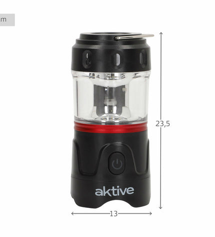 Set of four Aktive plastic outdoor garden lanterns for decoration, designed for outdoor use and ambient lighting.