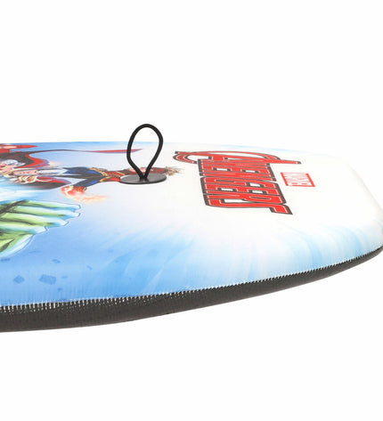The Avengers bodyboard 82x45 cm, designed for water sports, featuring a colorful graphic on the top surface.