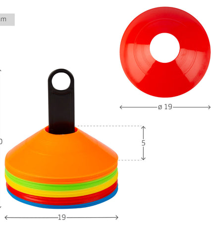 Set of six Aktive Kegels for sport and outdoor activities, designed for foot and leg training.