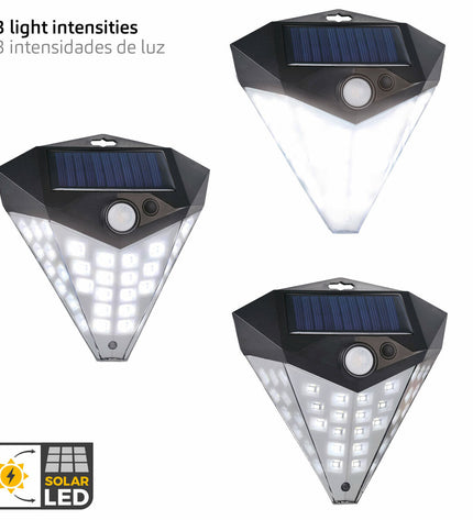 Set of six Aktive outdoor garden decorative solar lamps, 15x15x7 cm, for outdoor lighting and garden decor.